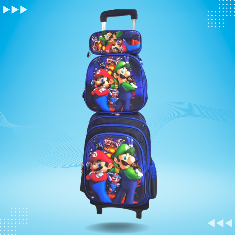 Mochila 3D Diseño Mario y Luigi